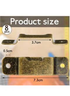 SYOSI Metal Tape Measure Holder Clip, Small Measure Holder Clip Measuring Holster With Rivets for Drill Leather Pocket Tool Metal Belt Clip Tape Measure Tool Belt Holder Clip, Bronze  - Image 3