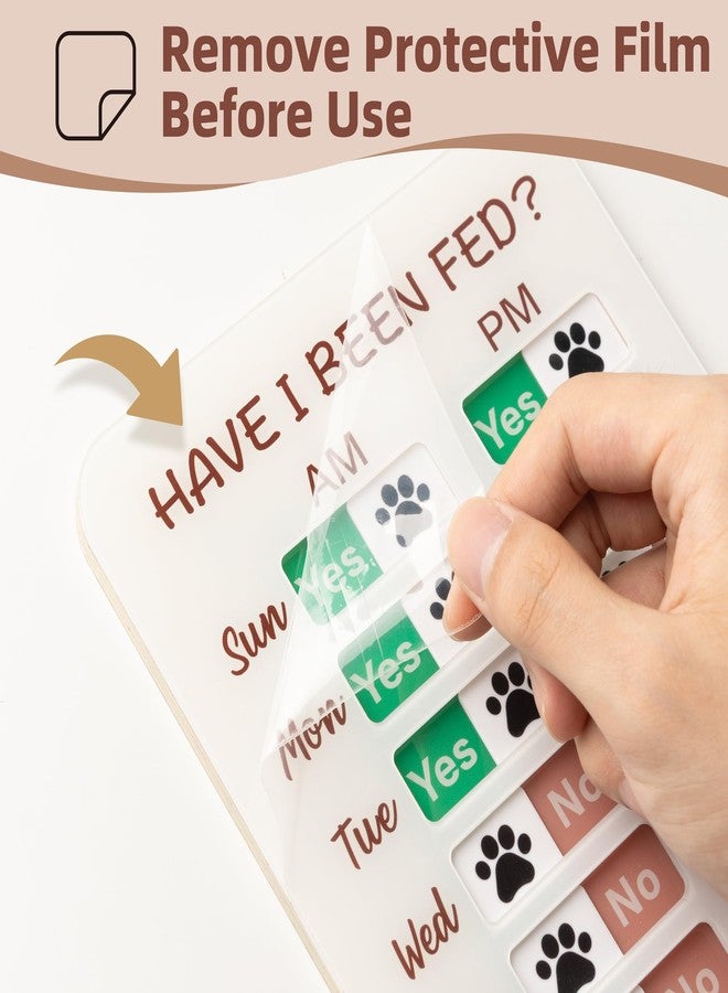 EliteSign Dog Feeding Reminder, Pet Feed Tracker -Daily Am/Pm Chart Sign for Pet Feeding and Medication Tracker Easy to Use On Fridge Wall with Adhesive and Magnet Dog Essentials - Image 5