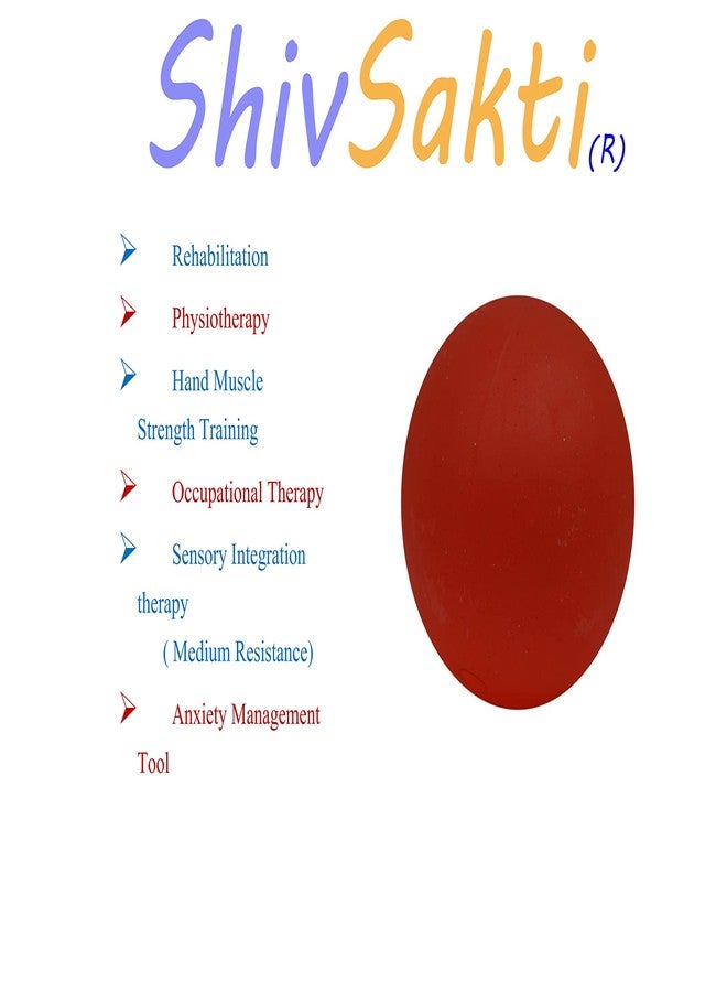 SHIVSAKTI كرة شيفساكتي للعلاج اليدوي لتقوية القبضة وتخفيف الألم | كرة جل للعلاج الطبيعي لالتهاب المفاصل، والتعافي من السكتة الدماغية، وتمارين الأصابع - Image 4