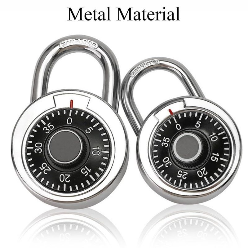 Key Free Metal Combination Lock Black Blue Size M For Home Office Gym Storage - Image 4