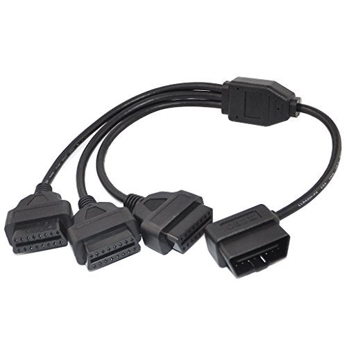OLLGEN OBD2 Splitter Cable,OBD-II Extension Cable,1 Male to 3 Female Car Diagnostic Extender Cord Adapter,16 Pin Right Angle,1.6ft/50cm - Image 5