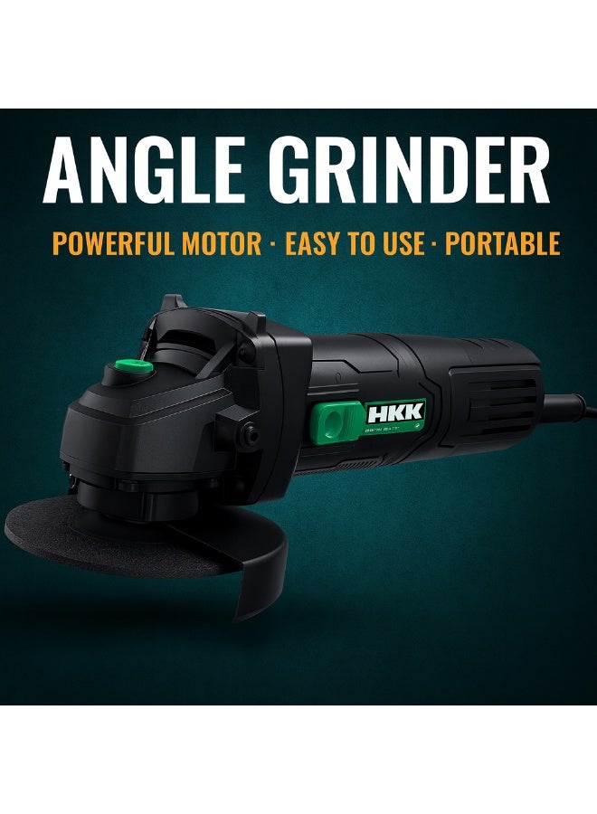 HKK مطحنة زاوية 4.5 بوصة مع محرك قوي 850 واط - أداة قطع وطحن احترافية - Image 1