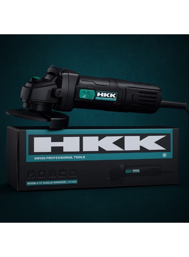 HKK مطحنة زاوية 4.5 بوصة مع محرك قوي 850 واط - أداة قطع وطحن احترافية - Image 4