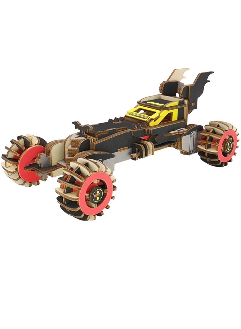 Children's Educational Assembly Toy Wooden 3D Puzzle Chariot - Image 1