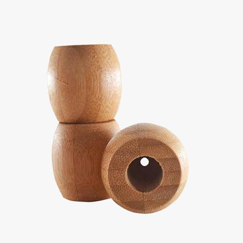 The Able Co Bamboo Toothbrush Stand Bathroom Decor Brush Stand of Bamboo Wooden for Bathroom  - Image 2