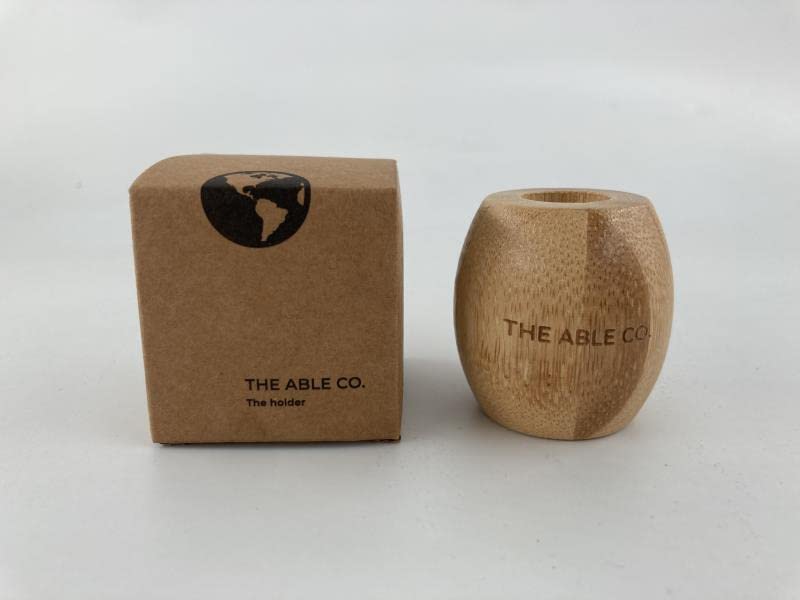 The Able Co Bamboo Toothbrush Stand Bathroom Decor Brush Stand of Bamboo Wooden for Bathroom  - Image 3