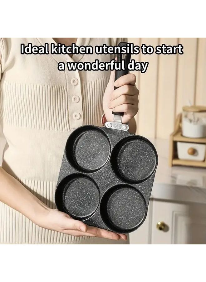 4 In 1 Multifunctional Breakfast Pot Cast Iron Non-Stick Omelette Pan For Gas And Electric Stoves Modern Kitchen Cookware - Image 2
