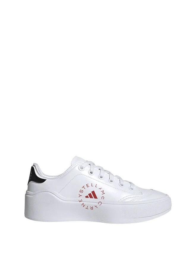 اديداس Adidas Asmc Court Bio Synth White Training Shoes For Unisex 3.5