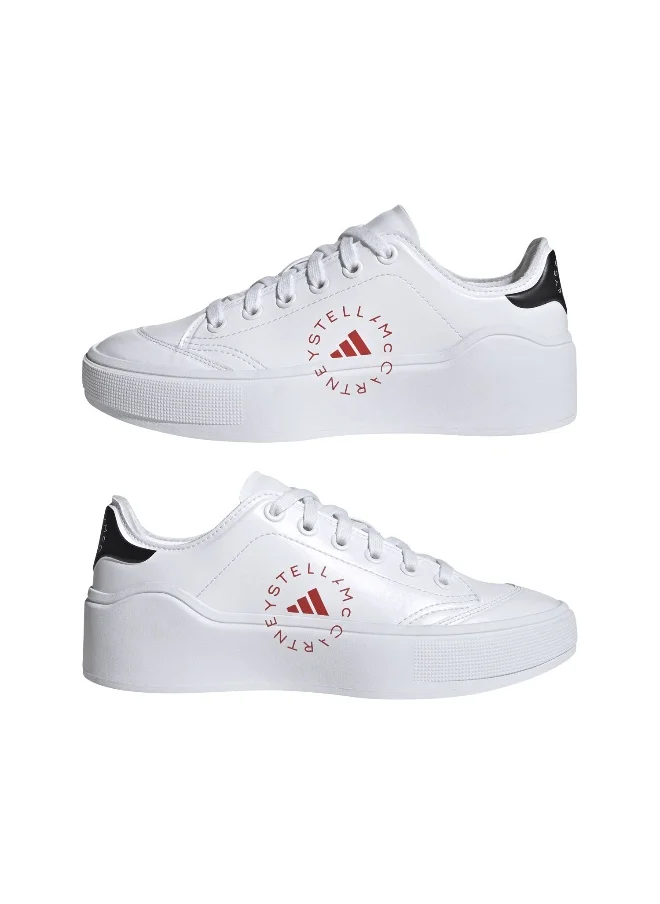 اديداس Adidas Asmc Court Bio Synth White Training Shoes For Unisex 3.5