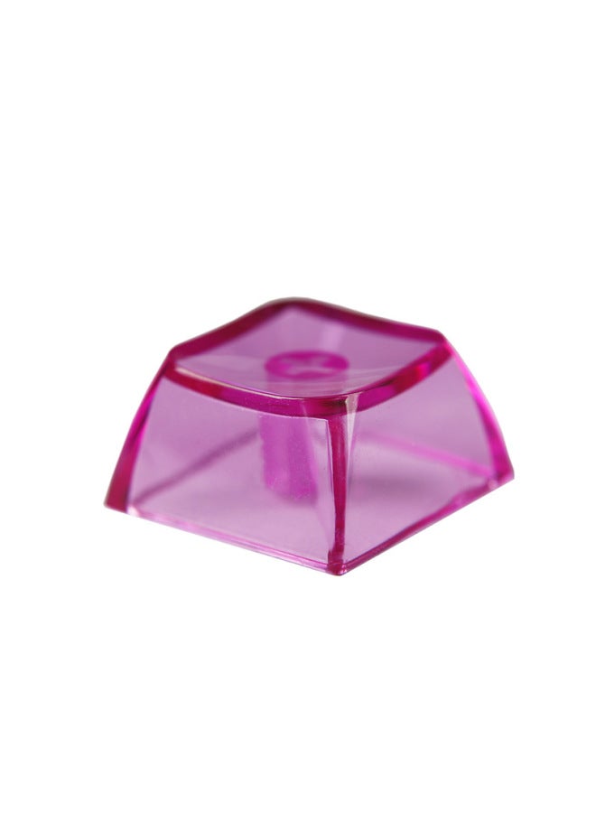 Loquat PC Material High Transparent Xda2 Height 9.3mm Transparent Ball Cap Multi-color Mechanical Keyboard Mx Cross Chrysanthemum Keycap-Color:Purple Transparent - Image 1