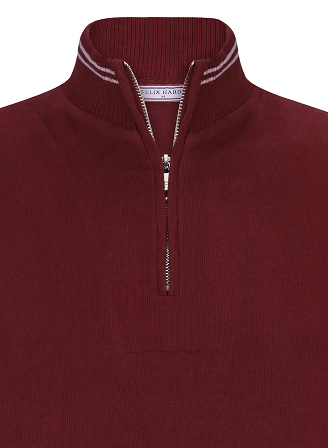 فيليكس هاردي Half-Zip Knit Sweater