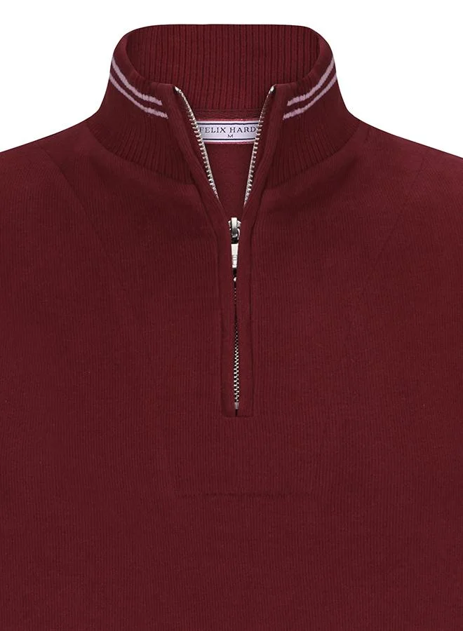 FELIX HARDY Half-Zip Knit Sweater
