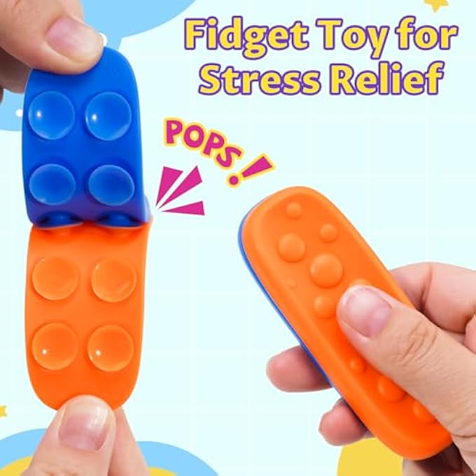 NiToy طقم 8 ألعاب فidget حسية من السيليكون مع شفط - Image 2