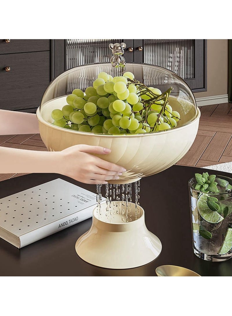 DubaiGallery Fruit Basket with Lid- Premium-Style Fruit Stand Fruit Bowl | Snack Basket for Living Room, Coffee Table  - Image 2