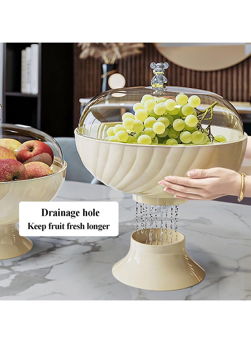DubaiGallery Fruit Basket with Lid- Premium-Style Fruit Stand Fruit Bowl | Snack Basket for Living Room, Coffee Table  - Image 3