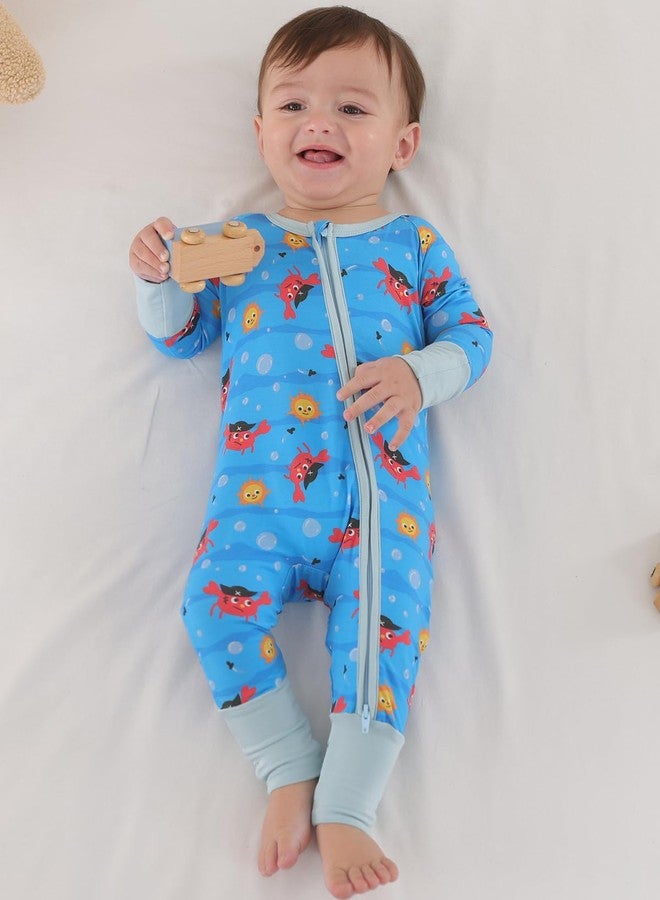 GUISBY Pajama Set for Boys, Soft Viscose from Bamboo Toddler Pajamas for Kids, 6-12 Months - Image 3