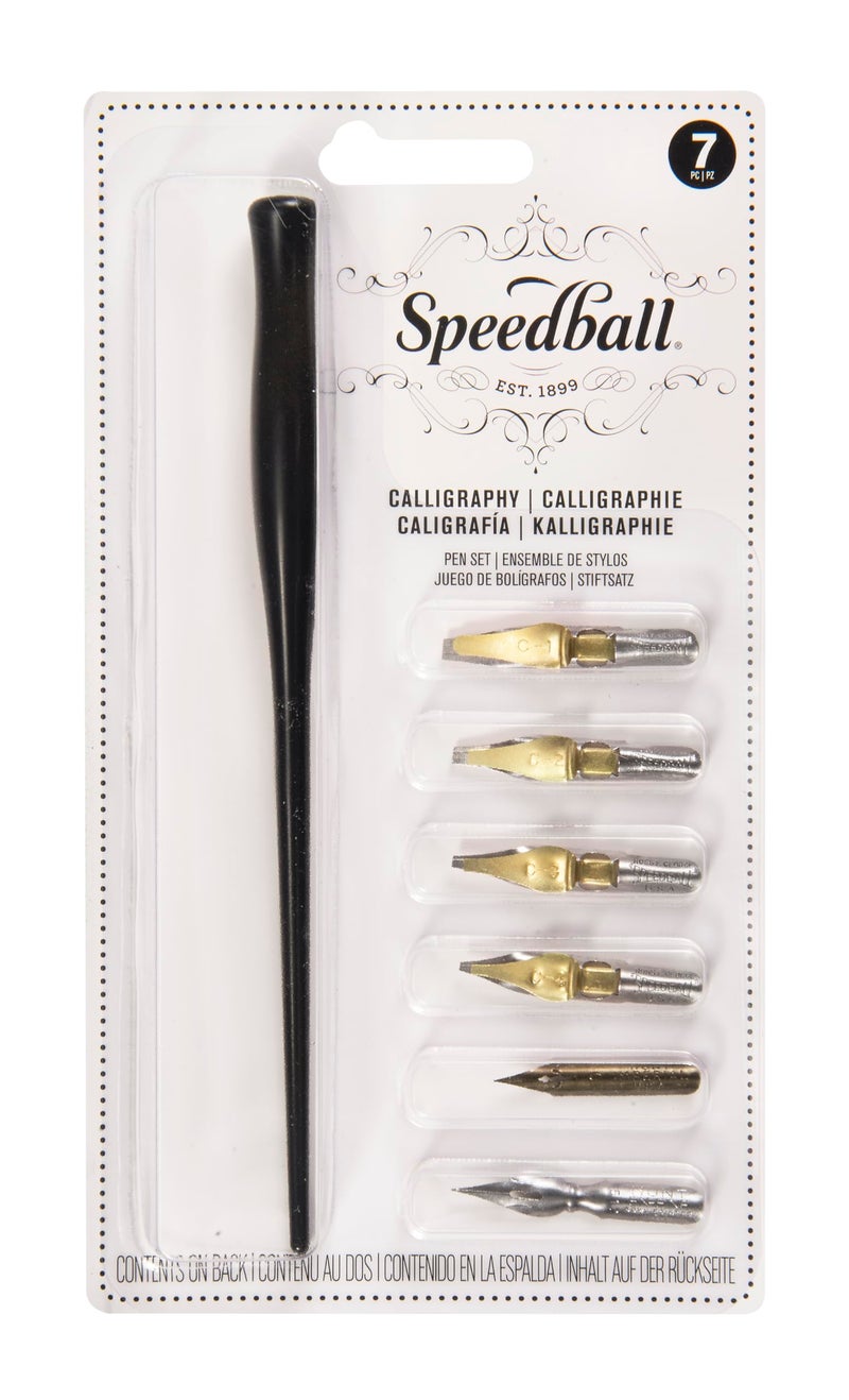 Speedball Basic Calligraphy Set, Set of 7 - Image 1