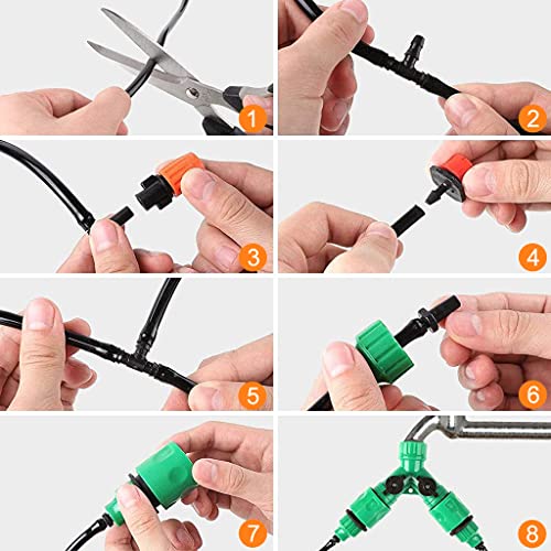 ELEPHANTBOAT® 30m Adjustable Automatic Drip Micro DIY Irrigation Kit Plant Water Saving System,Heavy Duty Tube Watering Kit for Patio,Lawn,Garden,Greenhouse,Flower Bed - Image 4
