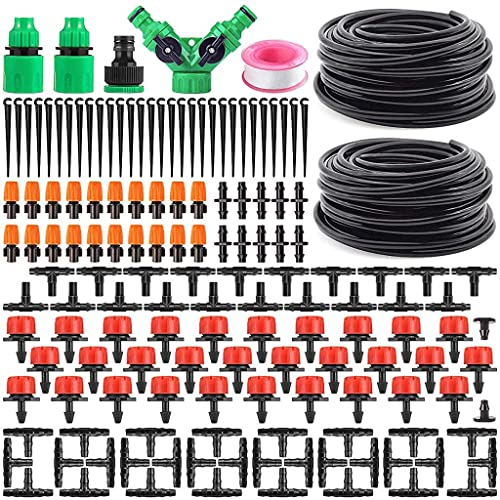 ELEPHANTBOAT® 30m Adjustable Automatic Drip Micro DIY Irrigation Kit Plant Water Saving System,Heavy Duty Tube Watering Kit for Patio,Lawn,Garden,Greenhouse,Flower Bed - Image 1