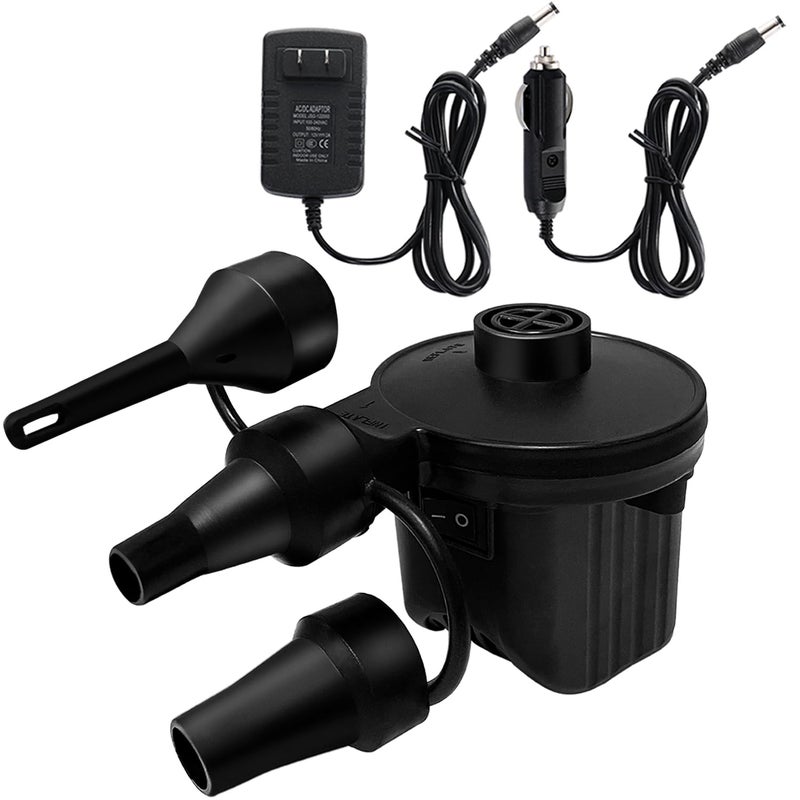 Newpol Inflatable Bed Pump Electric Air Pump100 GallonMin for Air Mattress Beds Inflatable Swimming Pools Swimming RingAC110240VDC12V