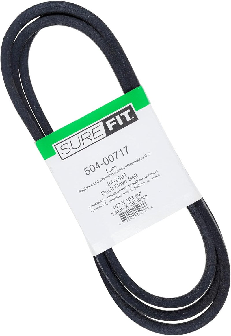 Surefit SureFit Deck Drive Belt Replacement for Toro 942501 42 48 52 Cut 300 GT Series Recycler 260 Lawn Mowers - Image 2