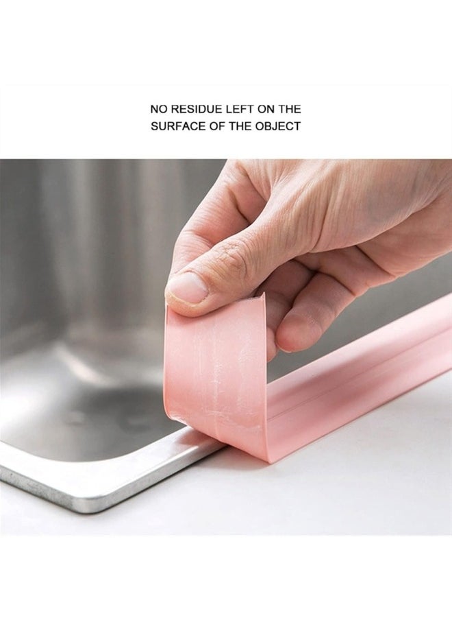 FALMER - Self Adhesive Bathroom Waterproof Mouldproof Sealing Tape Wall Mounted Sealant Tape for Bathtub Cracks Walls 3M Length 2cm Width Pink - Image 1