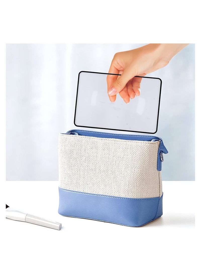 KASTWAVE - 4Pcs Handheld Page Magnifying, 3X Lightweight Flat Optical Plastic Fresnel Lens, Flat Magnifier for The Elderly and People with Low Vision Reading Small Prints, Maps and Books - Image 1