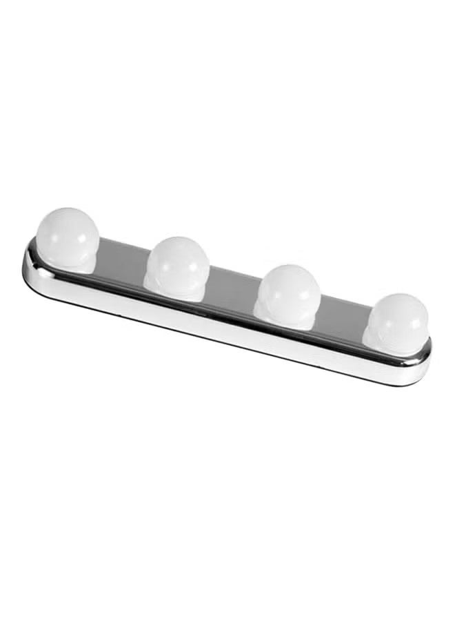 Goolsky Mirror Light Portable 4 Bulb One Integrated Suction Cup Model, Indoor LED Fill Light for Makeup Mirror Bulb Display,  Mirror Light Makeup Mirror Fill Light Display, Vanity Bulb String 4 Bulb Suction Cup Model, Display Stand - Image 1