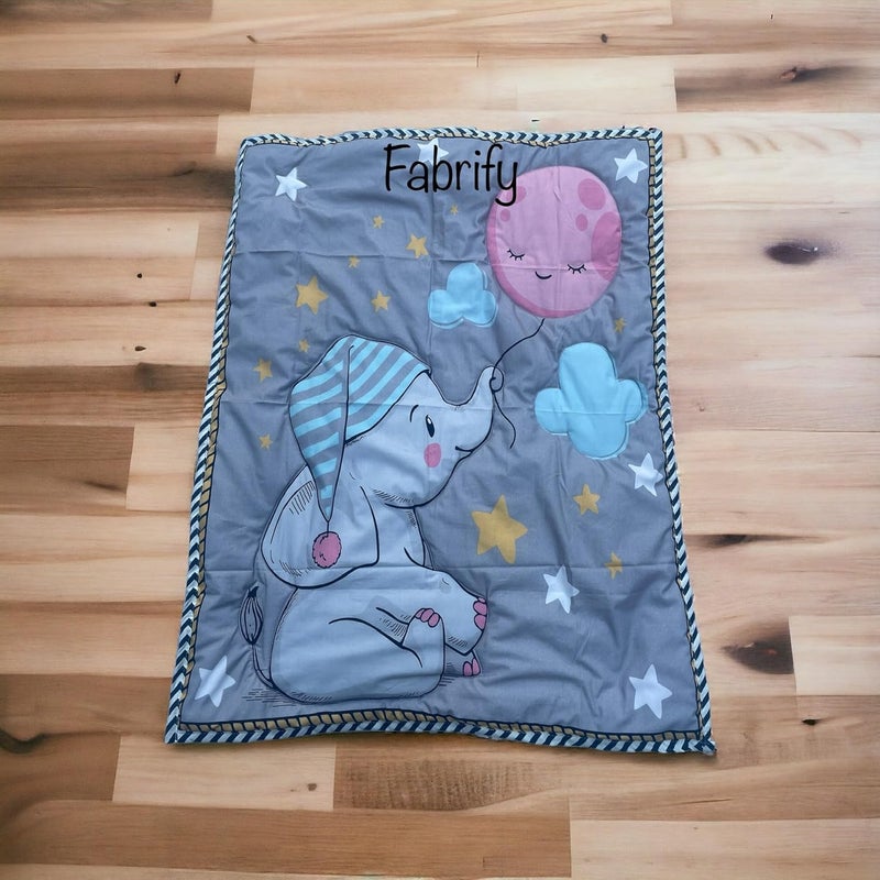 Fabrify 100 Cotton Baby Printed Mattress Godadi Rilka Bed Crib Cot Sheet Design 6 70x50 - Image 1