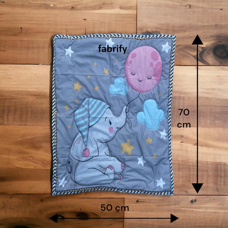Fabrify 100 Cotton Baby Printed Mattress Godadi Rilka Bed Crib Cot Sheet Design 6 70x50 - Image 2