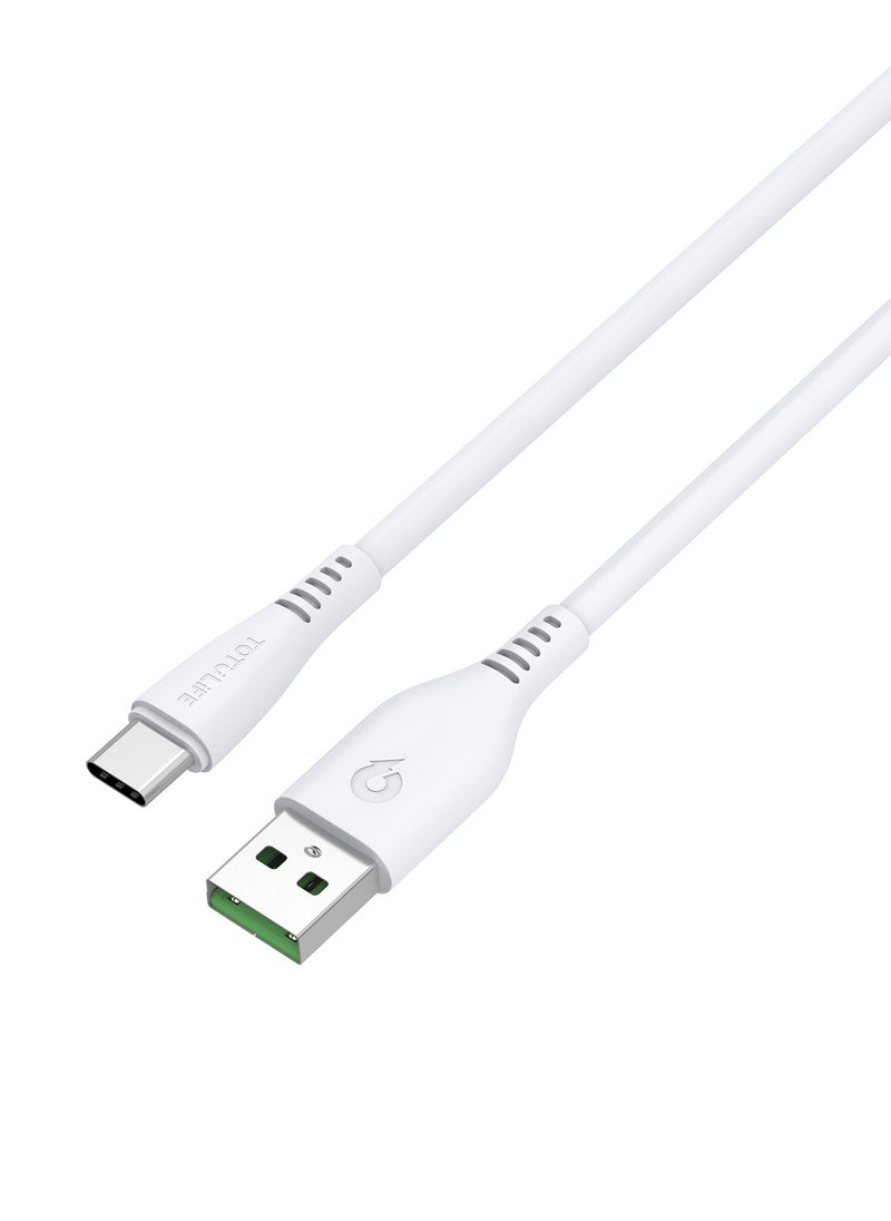 Totulife FLEX Series Cable Type-C 3.0A 1M - White  - Image 4