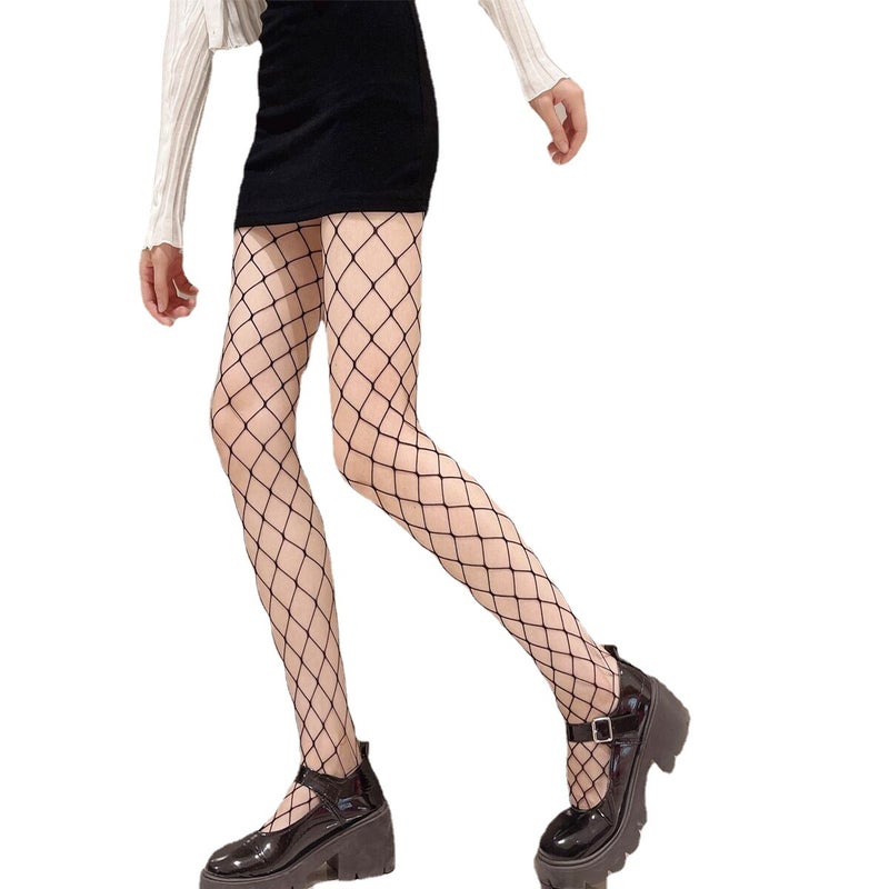 and black fishnet stockings factory direct wholesale small net white net large net pantyhose bottom socks White Stockings - Image 4