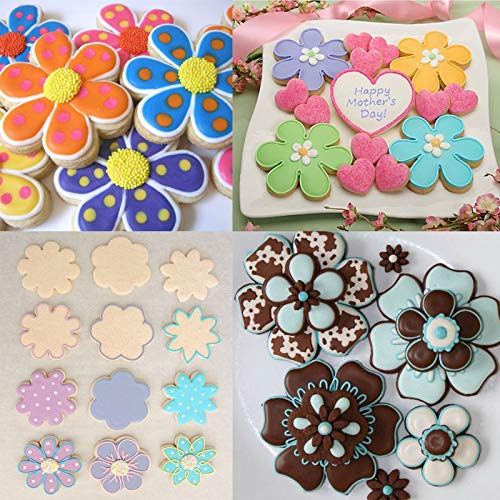 Tmflexe Flower Cookie Cutter, Pack of 5… - Image 3