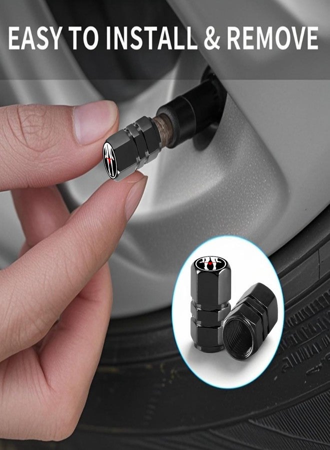 Ldntly Tire Valve Stem Caps Funny Car Accessories 4-Pack-Aluminum Alloy Rust-Proof Universal Dust Covers Tire Air Cap for Car, SUV, Bike, Motorcycle,Funny Gifts - Image 2