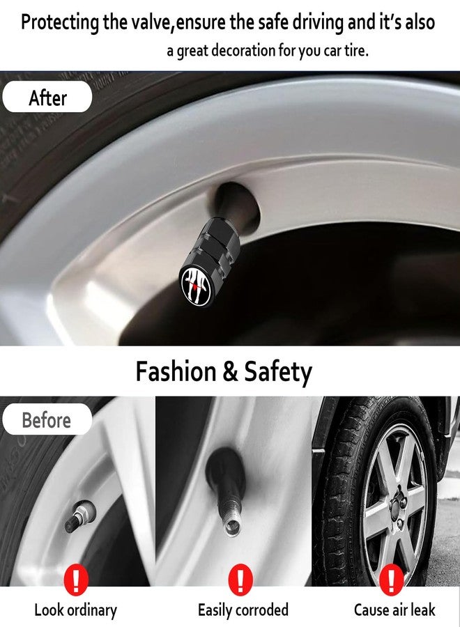 Ldntly Tire Valve Stem Caps Funny Car Accessories 4-Pack-Aluminum Alloy Rust-Proof Universal Dust Covers Tire Air Cap for Car, SUV, Bike, Motorcycle,Funny Gifts - Image 4