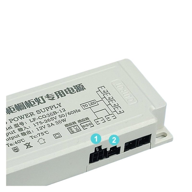 48W 12V 5A LED Cabinet Light Power Supply Intelligent Induction Driver For Wardrobe Shelf - Image 3