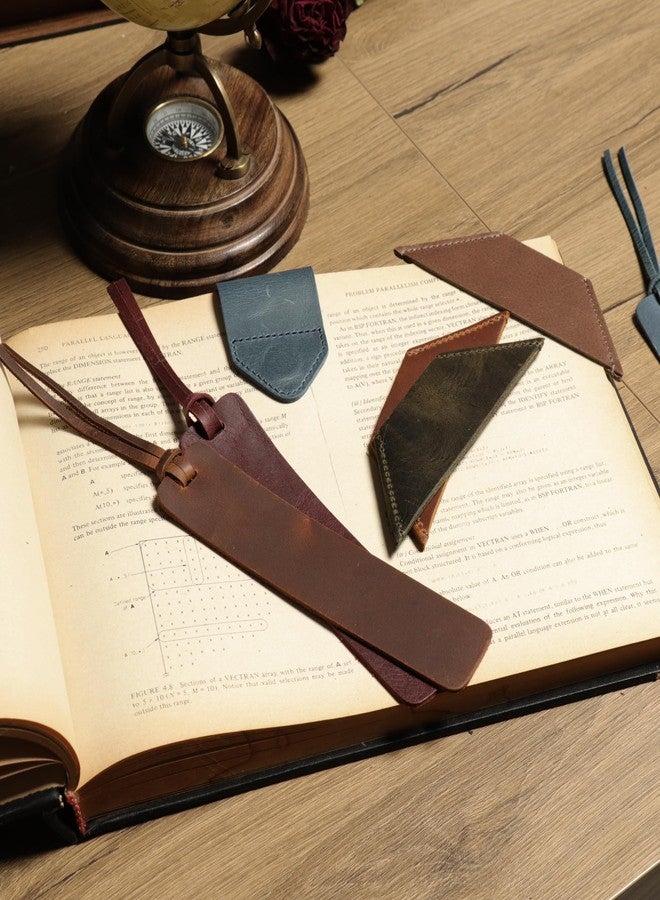 لوندو علامات كتب مصنوعة يدوياً من الجلد الطبيعي من لوندو (مجموعة من قطعتين) - Image 3