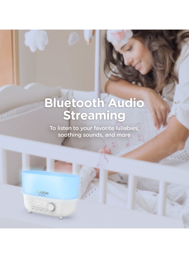 Hubble Connected Mist 5- In -1 Smart Humidifier For Baby With Aroma Diffuser, Bluetooth Speaker, 7 Colour Night Light, Led Digital Clock, 10 Hrs Battery Life And Smartphone App Air Humidifier For Bedroom - Image 5