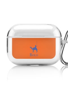 Stylizedd Classic Clear printed Case for Apple AirPods Pro 2nd Generation Thin Transparent Cover [Designed for Apple AirPods Pro 2nd Generation] - BOLO Orange  - Image 1