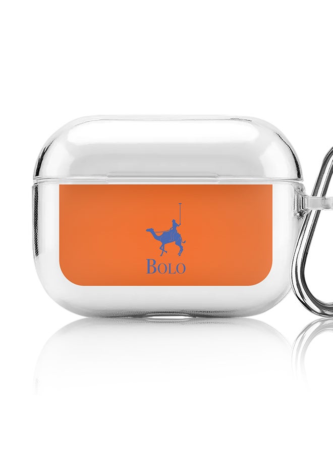 Stylizedd Classic Clear printed Case for Apple AirPods Pro 2nd Generation Thin Transparent Cover [Designed for Apple AirPods Pro 2nd Generation] - BOLO Orange  - Image 1
