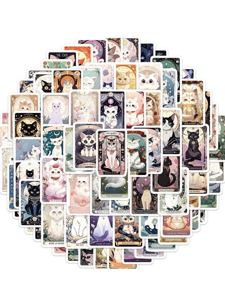Goolsky 78pcs cat Funny Doodle Aesthetics Cartoon Waterproof Stickers Pack for Adults Bottle DIY Laptop Skateboard Luggage Party Decoration - Image 3