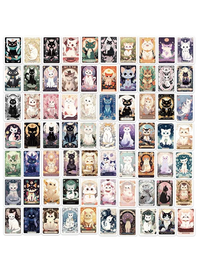 Goolsky 78pcs cat Funny Doodle Aesthetics Cartoon Waterproof Stickers Pack for Adults Bottle DIY Laptop Skateboard Luggage Party Decoration - Image 5