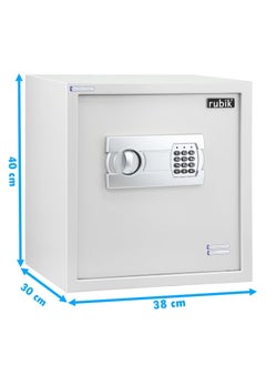 Large Safe Box for Home Office with Digital Keypad and Key Lock, Security Locker Protect Documents Cash Jewelry Passports (Size 40x38x30cm) white - pzsku/Z187F7EBA96AF38D2FDD6Z/45/_/1707381729/81030434-6e95-405a-b138-3b6d31d9300a