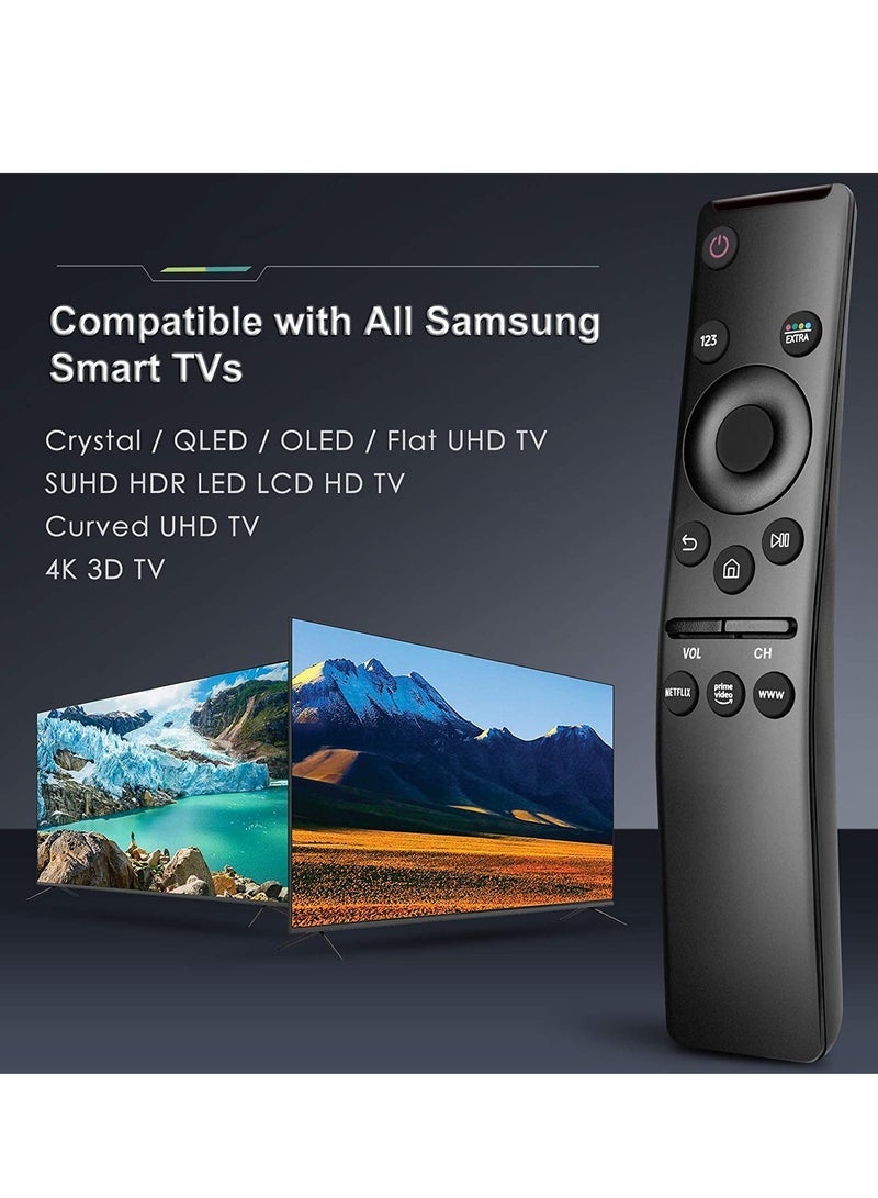 BLUMENiT Universal Remote Control Compatible for All Samsung TV LED QLED UHD SUHD HDR LCD Frame Curved Solar HDTV 4K 8K 3D Smart TVs, with Buttons for Netflix, Prime Video, WWW - Image 2