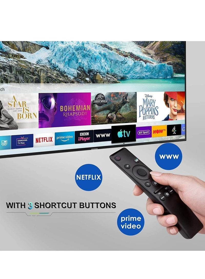 BLUMENiT Universal Remote Control Compatible for All Samsung TV LED QLED UHD SUHD HDR LCD Frame Curved Solar HDTV 4K 8K 3D Smart TVs, with Buttons for Netflix, Prime Video, WWW - Image 3