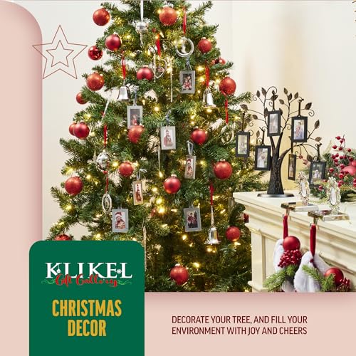 Klikel Family Tree Picture Frame Stand with 6 Hanging Photo Picture Frames - Medium Metal Tree 12 X 11 - Holds 6 Ornamental 2x3 Frames - Image 2