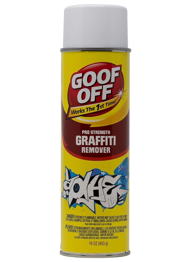 GOOF OFF Goof Off Pro Strength FG673 Graffiti Remover Aerosol Can, 16 oz  - Image 1
