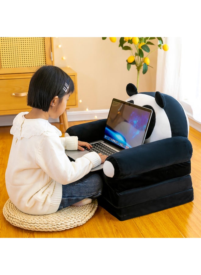 null - Long Children's Folding Sofa Bed Cartoon Baby Seat Kindergarten Nap Bed Lazy Small Sofa Wholesale-Color:Pink Monkey-Height:Three Layers (length 115cm, Width 50cm) - Image 1