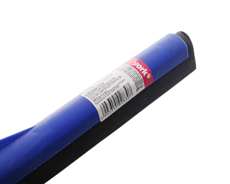 York Plastic floor squeegee 45 cm blue with handle 120 cm - Image 3