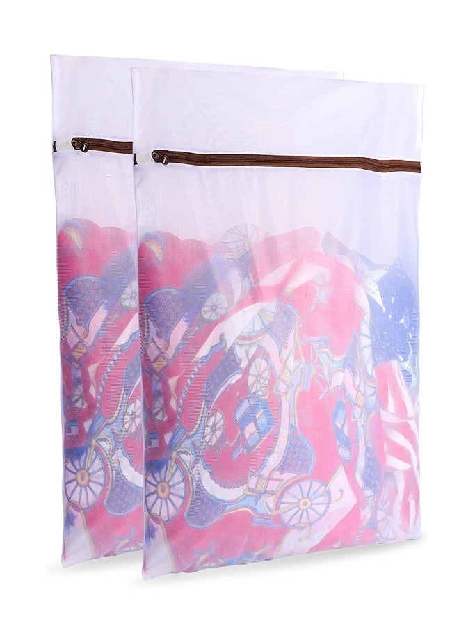 Gogooda Set of 2 Extra Large Mesh Laundry Bags Washing Bags for Blouse, Jacket,Pants, Sheets, 20×24inch - Image 1